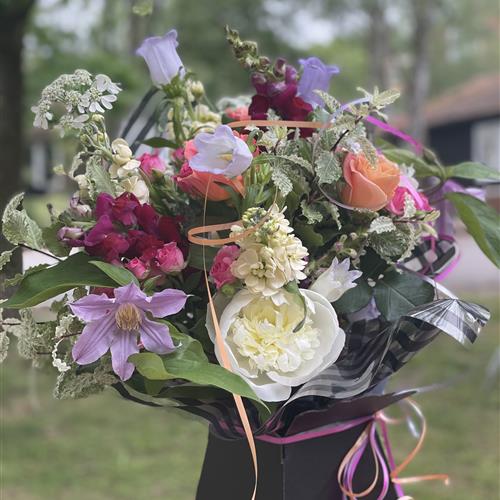 Ophelia Peony and Rose Bouquet