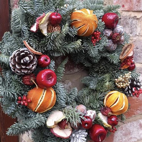 Real English Spruce Candle Ring or Door Wreath