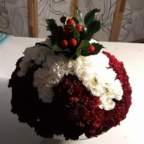 Floral Christmas Pudding