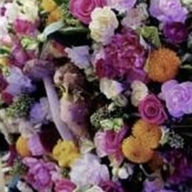 Eastertime Welcome to our Home Door Wreath Brights